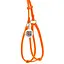 Шлея з повідцем для собак Waudog Glamour шкіряна з QR паспортом, кругла, помаранчевий - мініатюра 2