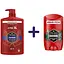 Набір: гель для душу та шампунь Old Spice 3 в 1 Captain 1 л + твердий дезодорант Old Spice Wolfthorn 50 мл - мініатюра 1