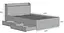 Кровать односпальная MebelStar Адель с ящиками 90x200 см Серая мышка (MBS-4317) - миниатюра 2