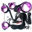 Комплект для BDSM игр на 10 предметов One Size фиолетовый - миниатюра 1