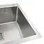 Кухонная мойка Platinum Handmade 60x50 (600x500x230 мм) PVD HSB, Нержавеющая сталь - миниатюра 4