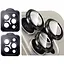 Захисне скло на камеру DK для Apple iPhone 13 Pro Max Lens Metal Ring Eagle Eye 015729 black 2 шт. - мініатюра 1