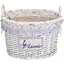 Кошик Natural House Лаванда з ручками 29х20х22 см білий (EW-24 S) - мініатюра 1
