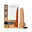Фалоімітатор Addiction Dual Density Silicone Dildo Caramel 8″, присоска, діаметр 4,3 см, вібропуля - мініатюра 9