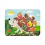 Дерев'яний пазл-вкладиш "Їжачок" Vladico 3240-05-007, 34х25 см, 8 елементів - мініатюра 1