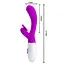 Вібратор-кролик Pretty Love Moth 20.7 см фіолетовий - мініатюра 5