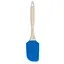 Лопатка кухонная силиконовая с деревянной ручкой 22.5 см, Profsil Синий 87191 - миниатюра 3