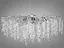 Модна новинка, алюмінієва кришталева люстра "Гліцинія", 14 ламп, хром - мініатюра 2