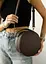 Женская круглая сумка Sambag Bale шоколадная 20 х 20 х 10 см (52200020) - миниатюра 7