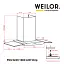 Вытяжка декоративная со стеклом WEILOR PGS 9230 IG 1000 LED Strip - миниатюра 9