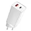 Блок зарядного адаптера Baseus GaN Lite 65 W 2 порта USB + Type-C (CCGAN2L-B02) белый - миниатюра 1