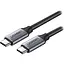 Кабель USB 3.1 Ugreen Type-C M-M 1.5 м 60W никелированный алюминиевый корпус серый US161 - миниатюра 1