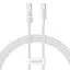 Дата кабель Baseus Gem Fast Charging Type-C to Type-C 100W (1m) (P10373000111) Moon White - мініатюра 1