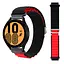 Ремінець для Samsung Galaxy Watch 5 40mm - чорно-червоний Watchbands NormalCloth ширина кріплення 20мм нейлоновий (W23-9WB61681168) - мініатюра 2