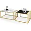 Комплект журнальних столів Costway Scorpion з штучного мармуру - мініатюра 5