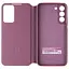 Оригинальный чехол-книжка Samsung Smart Clear View Cover для Galaxy S22 Plus (6.6") Burgundy EF-ZS906CEEGRU - миниатюра 5