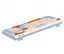 Клавиатура игровая Maxxter KBGW3C01 2.4G Wireless беспроводная White-Blue - миниатюра 3
