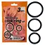 Набор эрекционных колец You2Toys Cock Ring Set 3 шт. черный - миниатюра 5