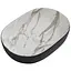 Умивальник накладний Mixxus Premium Ellipse-0105 marble-Black 600x400x150 мм MP6565, Мармур - мініатюра 1
