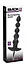 Анальний ланцюжок з вібрацією Black Velvets Rechargeable Beads 21 см (чорний) - мініатюра 6