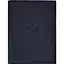 Кожаная обложка BlankNote Standart с Трезубцем для нотариального реестра темно-синий - миниатюра 1