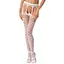 Эротические колготки-бодистокинг Passion S025 white имитация ажурных чулочков с пояском S/M/L - миниатюра 1
