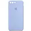 Чехол Silicone Case Square Full Camera Protective AA для Apple iPhone 7 plus/8 plus 5.5 Голубой/Lilac Blue - миниатюра 1