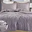 Постільна білизна Laura Grand 4 сезони QM-4-02 комбінована - зимова велюр євро комплект Сірий - мініатюра 1