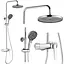 Душова система Rea Rebel хром з виливом REA-P2415, Хром - мініатюра 4