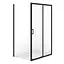 Душевая кабина Cersanit Brasco 120x90 см прямоугольная раздвижная прозрачное стекло без поддона black S168-016, прозрачный, черный - миниатюра 1