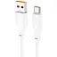 Кабель Hoco X93 USB to Type-C 27W 1 м TPE TPE connectors білий - мініатюра 1