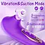 Премиум вибратор для клитора с присоской, стимулятор сосков, 10 режимов вибрации фиолетовый - миниатюра 3