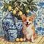 Алмазна мозаїка "Коргі та лимони" art_selena_ua AMO20217, 40х40 см - мініатюра 1