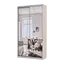 Шафа купе Doros Сіті Лайт Кашемір 2 Дзеркала 120х45х225 (80736344) - мініатюра 1