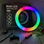 Селфи-лампа LED кольцевая 26 см Voltronic MJ26 RGB + штатив - миниатюра 3