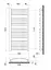 Рушникосушка водяна Heizung WG 21/55 вигнута 1210х550 мм 530 Вт Білий 30412 - мініатюра 2