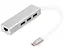 USB-Хаб Digitus USB-C - USB 3.0 3 Port Hub + Gigabit Ethernet (DA-70255) - мініатюра 1