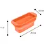 Форма для выпечки хлеба силиконовая 29.5х12.3х11 см, Profsil Оранжевый 86798 - миниатюра 8
