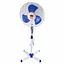 Підлоговий вентилятор Wimpex WX-1603R з пультом 100Вт 40см з регулюванням висоти Білий/Синій - мініатюра 2