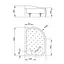 Душевой поддон Radaway Korfu E 100x80 4E81400-03R - миниатюра 4