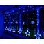 Гірлянда штора "Зірки" ZABI-8 USB 120 L, 3*1 м, USB+батарейка, синя - мініатюра 3