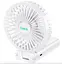 Вентилятор Hoco F15 handheld folding fan белый - миниатюра 3