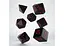 Набір кубиків Classic RPG Black & red Dice Set , 7 шт. (SCLE06) - мініатюра 2