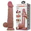 Фалоімітатор Baile Sliding Skin Bendable 9.4'' 24 см коричневий - мініатюра 10