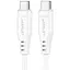 Кабель Acefast C3-03 Type-C to Type-C 3A 60W 1.2 м TPE TPE connectors білий - мініатюра 1