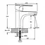 Змішувач для умивальника Haiba XIDE 001 (HB0400) - мініатюра 2