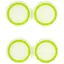 Накладки на стики Thumb Grips 4-pack для PS4-PS5-Xbox White-Green [122996] - миниатюра 4
