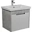 Тумба Мойдодир Smart Loft 60-A з умивальником Cersanit Como 60 Сірий - мініатюра 1