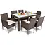 Садовая мебель Di Volio Verona 6+1 коричневая - миниатюра 2