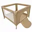 Манеж детский квадратный VELANO Cubo, beige - миниатюра 1